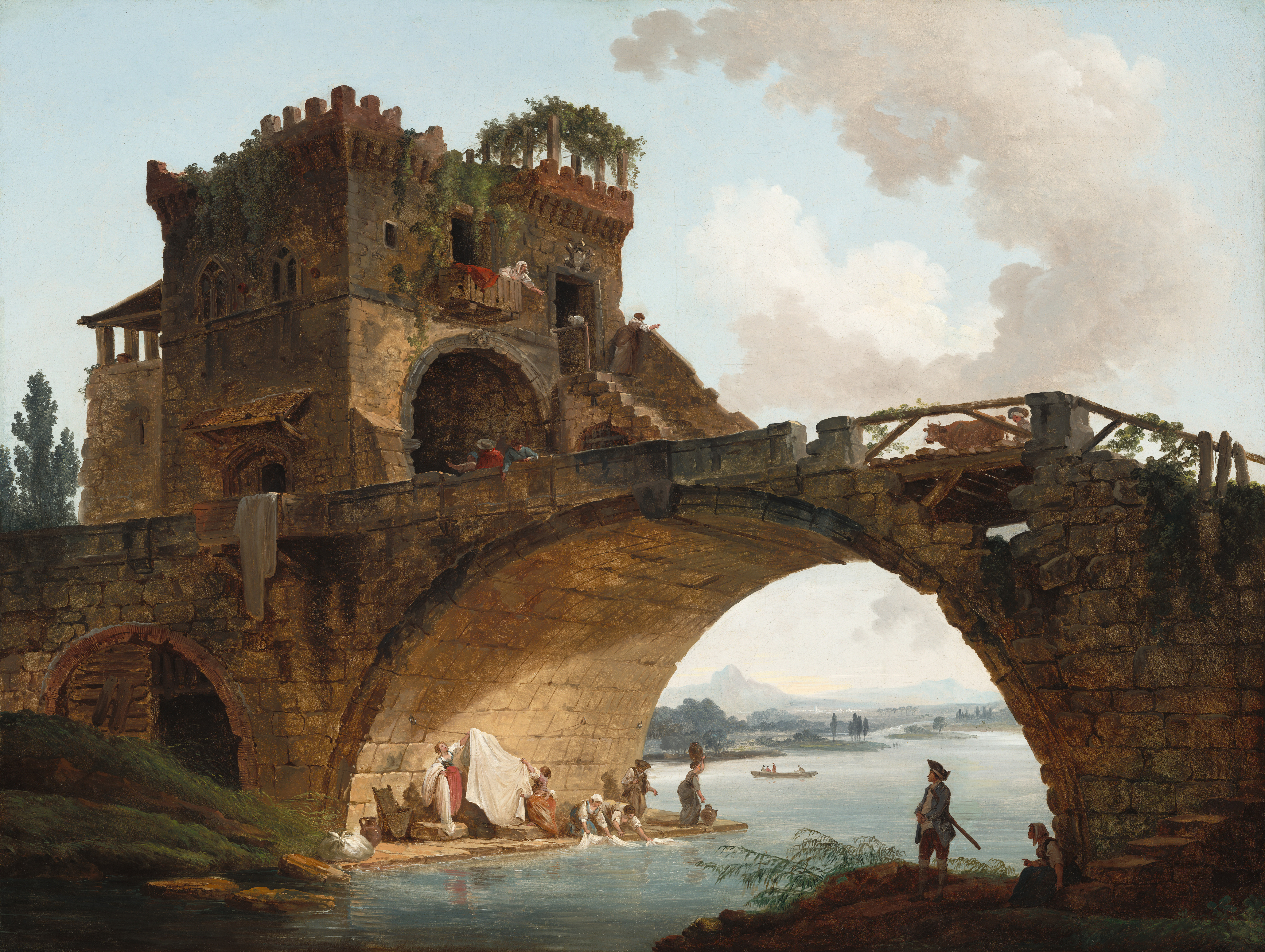 Hubert Robert, Le vieux pont