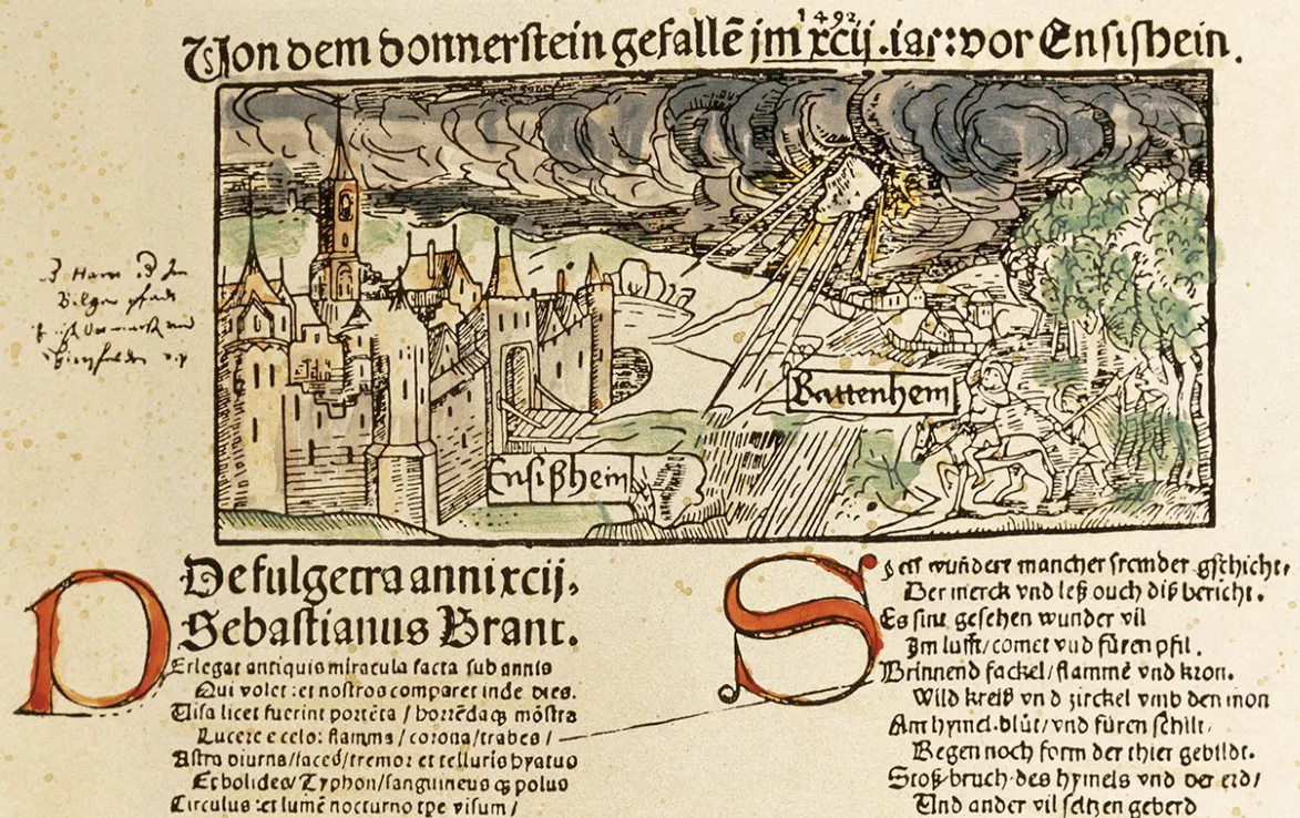 Météorite d'Ensisheim (1/2 page)