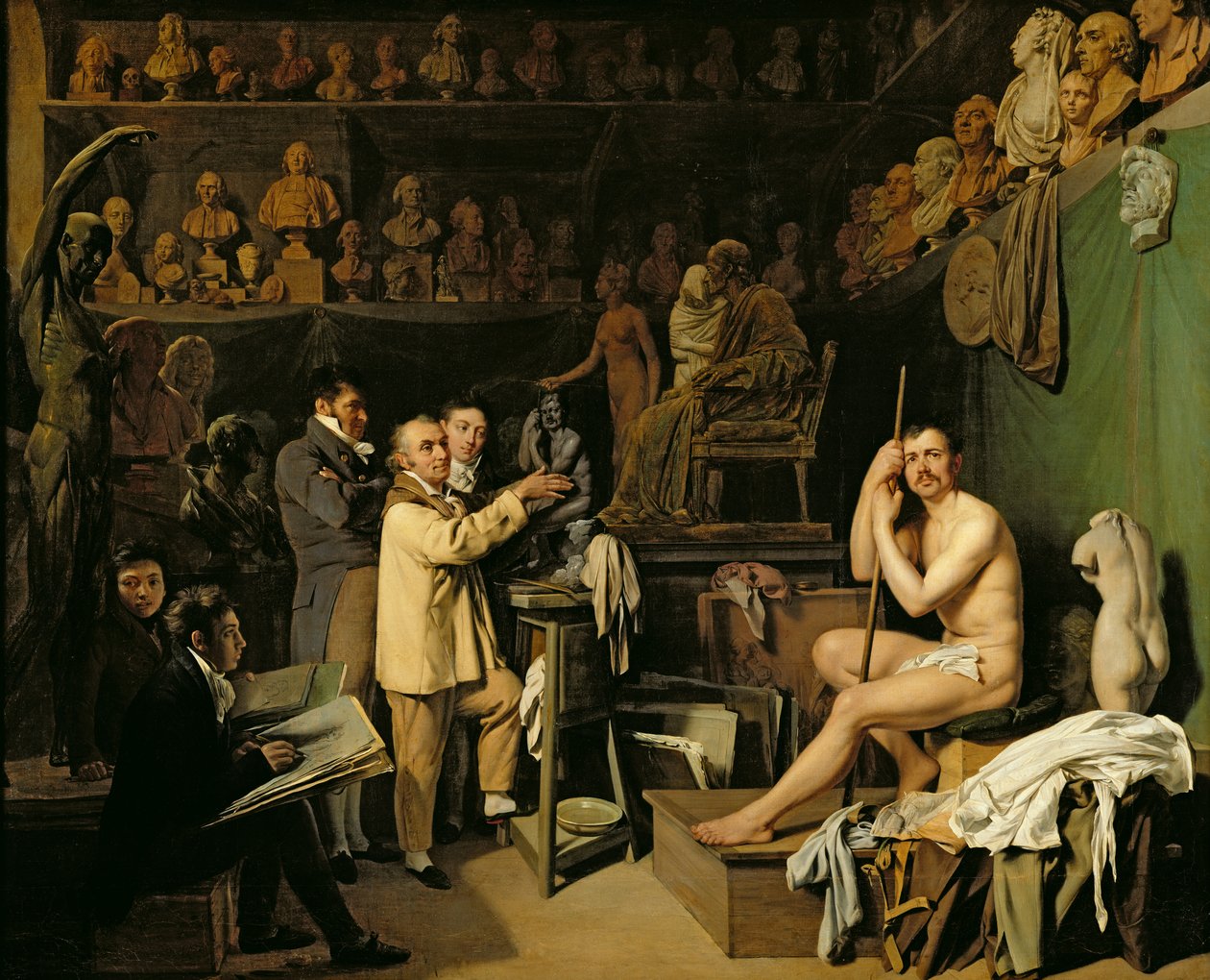 Boilly, L'atelier de Houdon