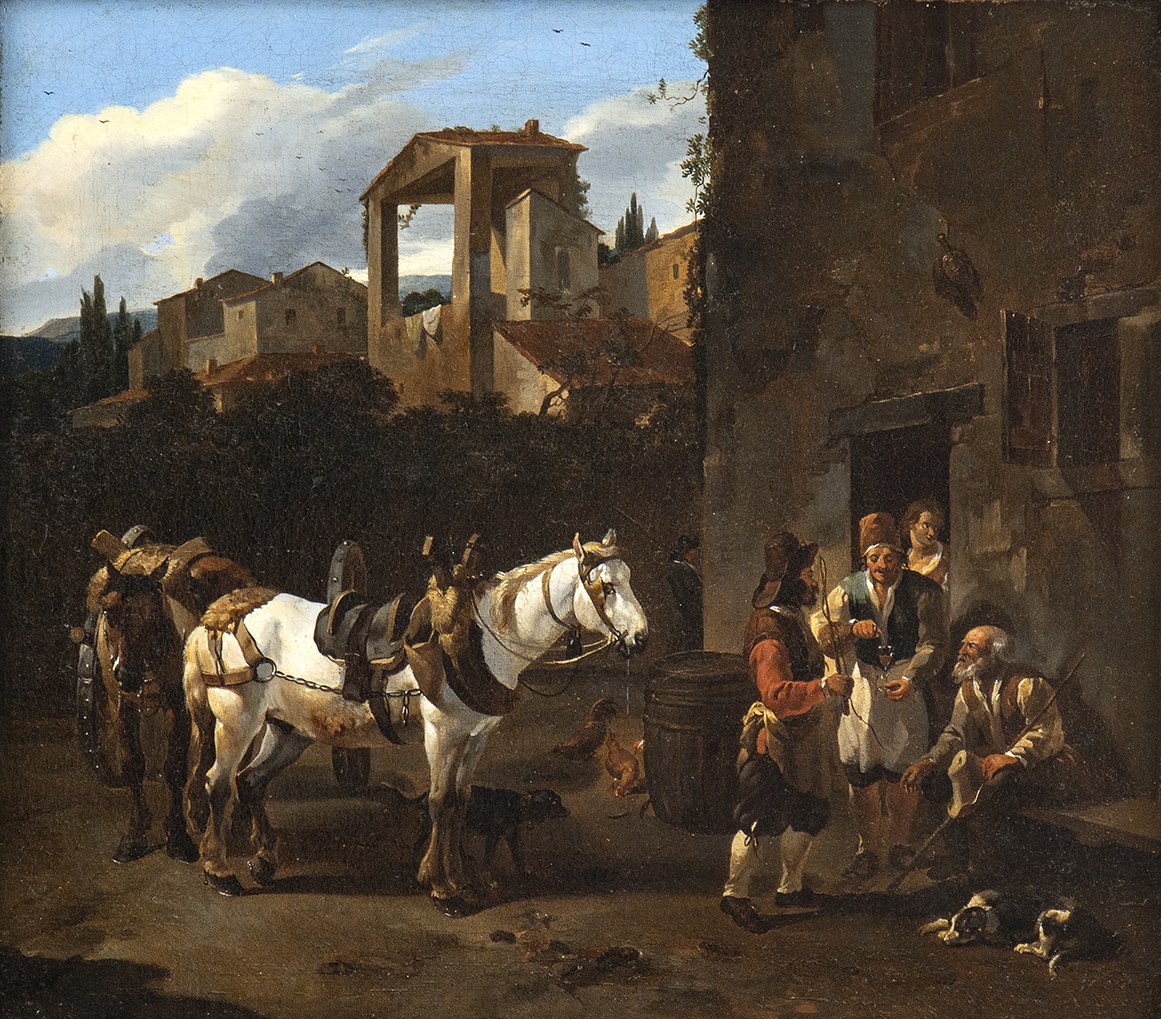 Jan Miel, L'arrêt à la taverne