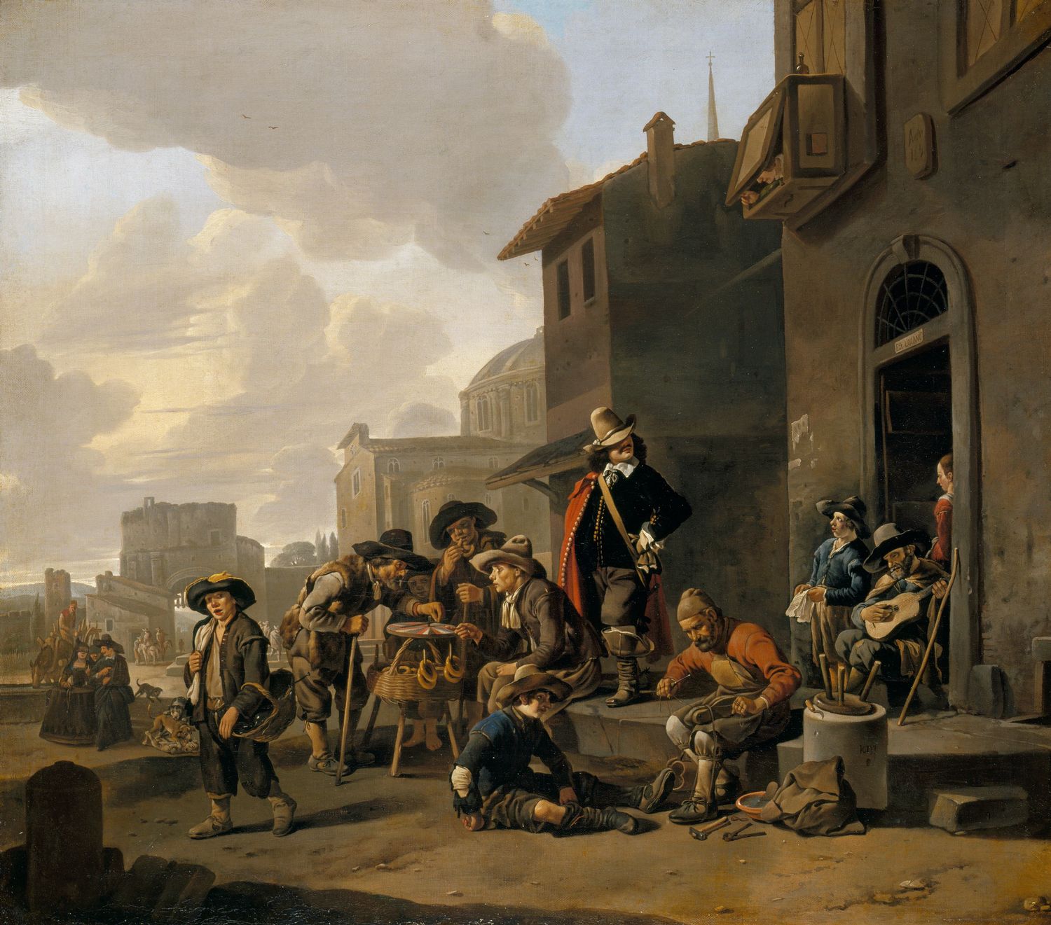 Lingelbach, Locanda Piazza del popolo