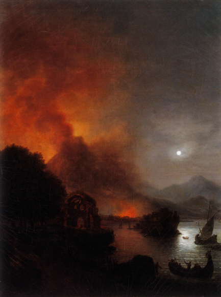 Épinat, Éruption d’un volcan