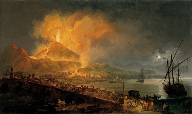 Volaire, L’Éruption du Vésuve avec le pont de la Madeleine