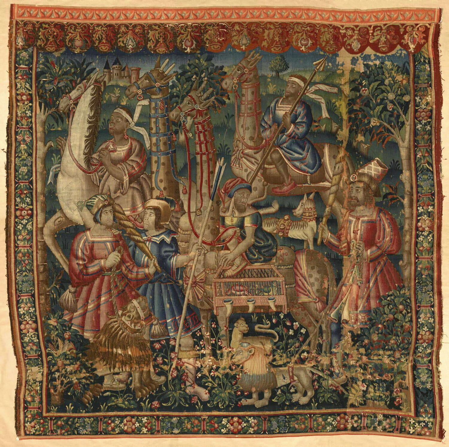 Caravane de girafes (Tenture du Voyage de Calicut) - Jean Grenier