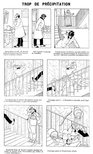 Fig. 1. La dissociation du texte et de l’image : une planche de Christophe, parue dans Mon Journal, n°4, 1890.