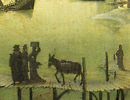 Lucas de Leyde, Loth, détail. La femme de Loth