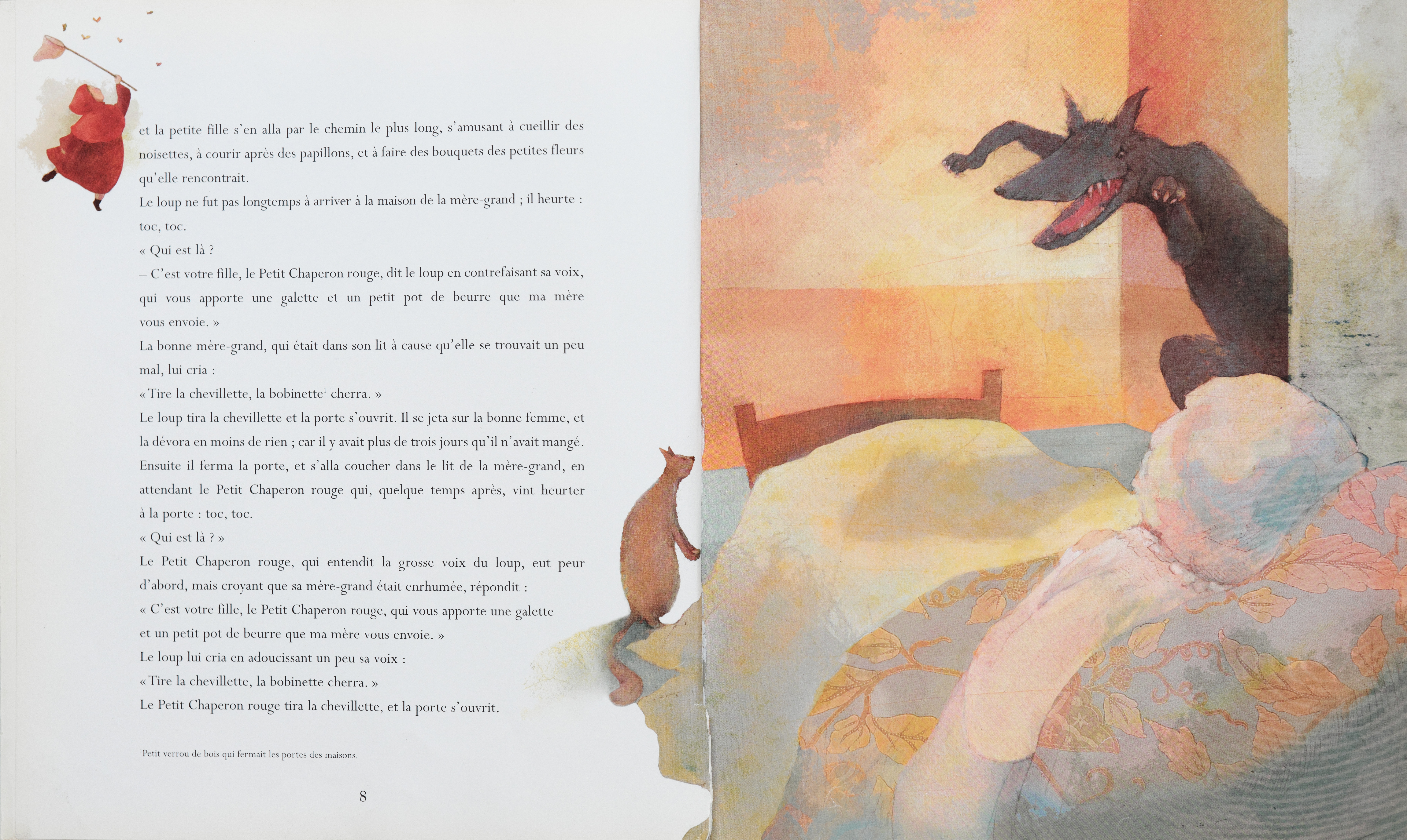 Fig. 2. Le Petit Chaperon rouge, illustrations de Claire Degans, Champigny-sur-Marne, © Éditions Lito, 2008