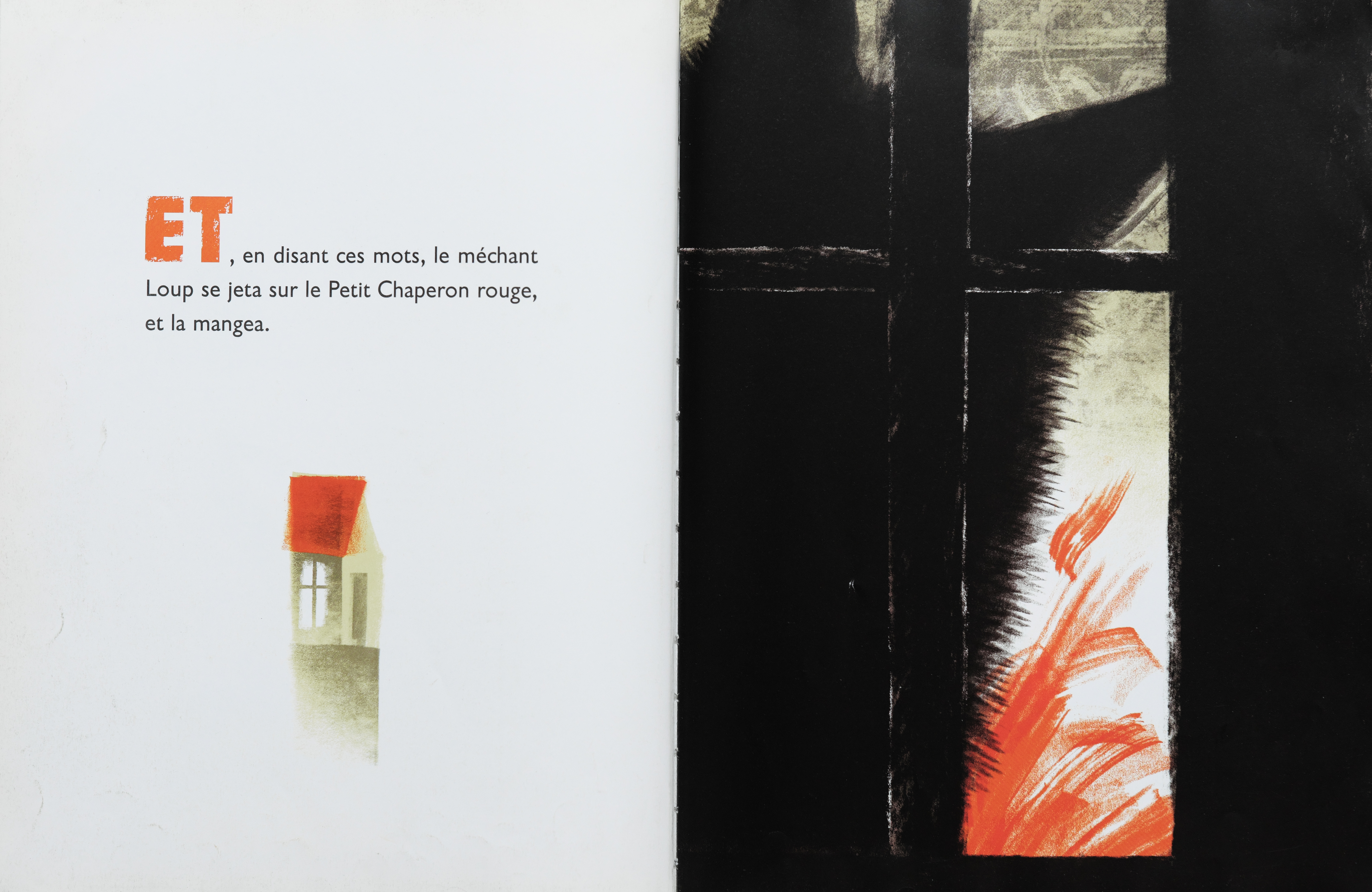 Fig. 6. Le petit chaperon rouge, Charles Perrault, Christian Roux © Editions du Seuil jeunesse, 2007