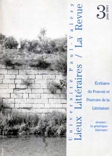 Couverture Lieux littéraires la revue