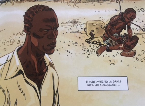 Fig. 6. Shenaz Patel et Laval NG, « L’esclave au billot », in Paul et Virginie, éd. IPC, Île Maurice, 2015, p. 21