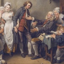 Greuze, Accordée de village (dét)
