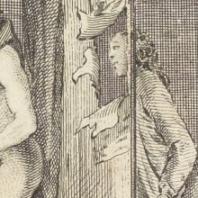 Histoire de dom B***, 1741, détail de la 1ère gravure