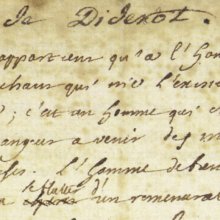 écriture de Diderot