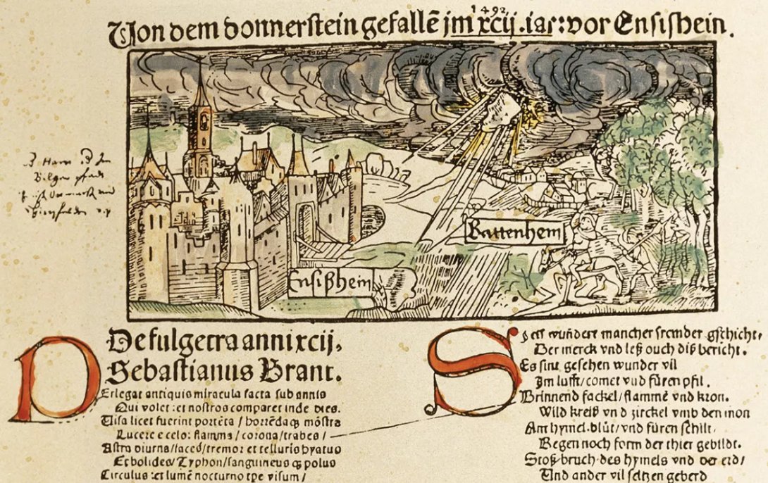 Météorite d'Ensisheim (1/2 page)