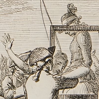 Proposition de Mariage du ravisseur (Heirathsanträge 1,12) - Chodowiecki