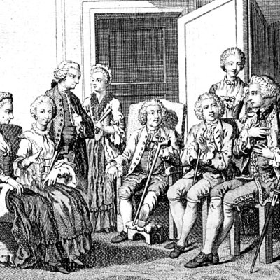 Les Harlowe jugent Clarisse (Clarissa, Rivington 1768 fig1) - Wale