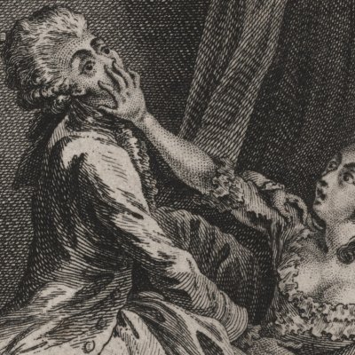 Edmond viole Mme Parangon (Paysan perverti,  Esprit 1782, fig33bis) - Binet