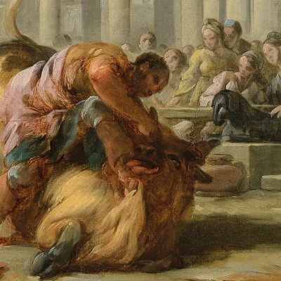 The combat of Hercules and Acheloüs - Hallé