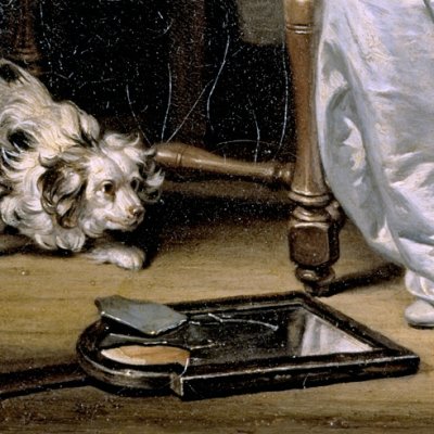 Le miroir cassé - Greuze