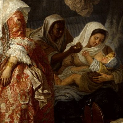 Dames de Malte se faisant visite - Favray