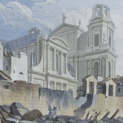 La foire de Saint Germain après l’incendie en 1762 - Demachy