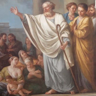 Saint Denis prêchant la foi en France - Joseph Marie Vien