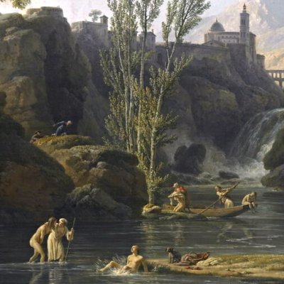 Le Matin, les baigneuses (Parties du jour, série Du Barry) - Vernet