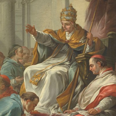 Saint Grégoire pape recevant l’hommage des cardinaux - d'après Carle Vanloo