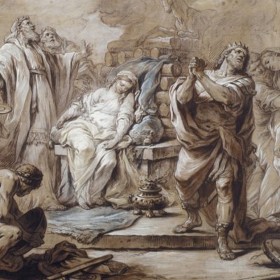 Le sacrifice d’Iphigénie (esquisse de New-York) - Carle Vanloo