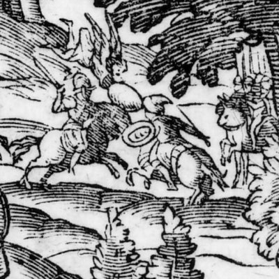 Herminie chez les bergers (Jérusalem délivrée, ch7, 1628) - Valesio
