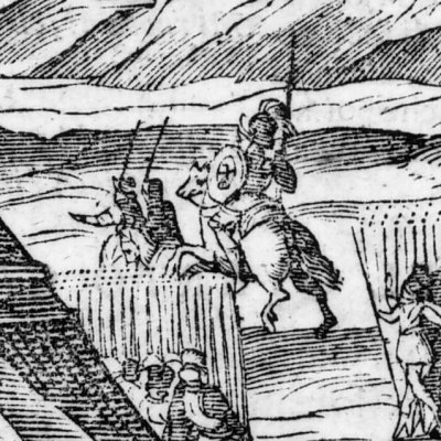 Renaud tue Gernand (Jérusalem délivrée, ch5, 1628) - Valesio