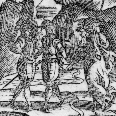Hugues apparaît à Godefroi (Jérusalem délivrée, ch14, 1628) - Valesio