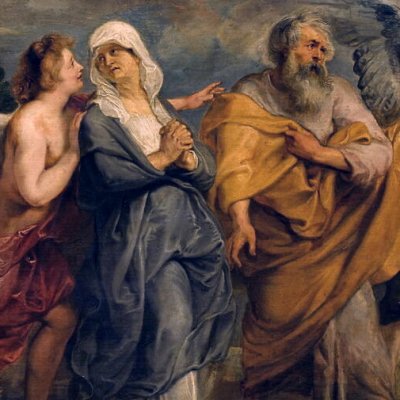Loth et sa famille fuyant Sodome - Rubens
