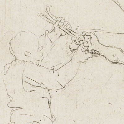 Déposition de croix (eau-forte, version d’Amsterdam) - Rembrandt
