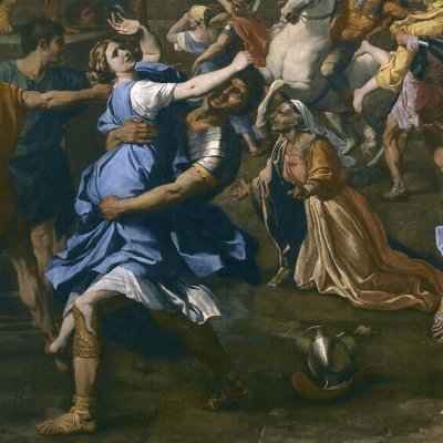 L’enlèvement des Sabines (version du Louvre) - Poussin