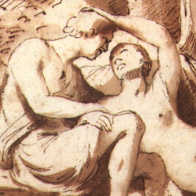 Mars et Vénus (dessin) - Poussin