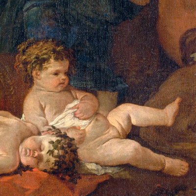 Childhood of Bacchus - Poussin