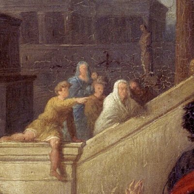 Titus et Vespasien font distribuer des secours au peuple - Heim