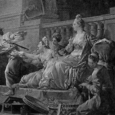 Achille reconnu à la cour de Déidamie - Hallé