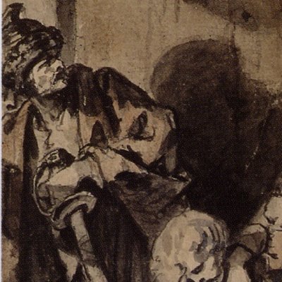 La malédiction paternelle, le fils ingrat (esquisse) - Greuze