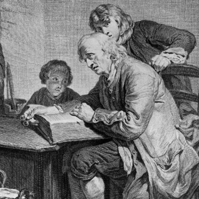 La lecture de la Bible - Martenisie d’après Greuze