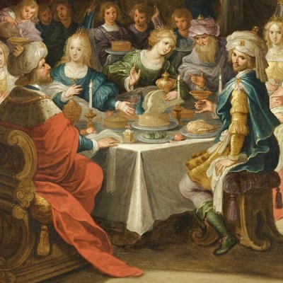 Le festin de Balthasar (version du Louvre, MNR) - d’après Frans Francken II