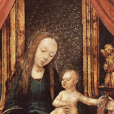 Vierge en majesté avec ste Catherine et st Matthieu - Cornelis Engelbreschtsz