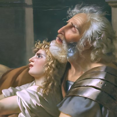 Bélisaire demandant l’aumône (réplique au Louvre) - David