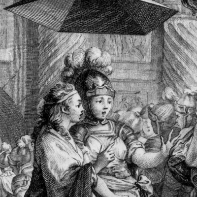 Mélisse évoque la postérité de Bradamante (Rol fur Plassan 1795, ch3) - Cochin