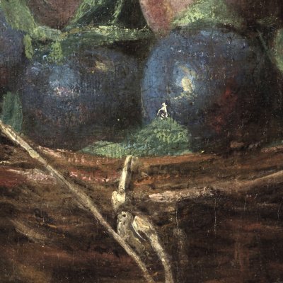 Panier de prunes avec noix, groseilles et cerises - Chardin