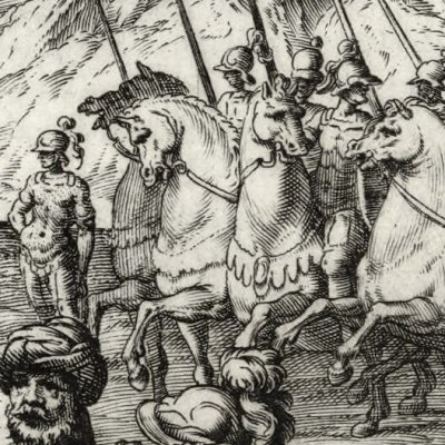 Combat d’Argant et de Tancrède (Jérusalem délivrée, ch6, 1590) - Castello