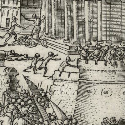 Herminie soigne Tancrède (Jérusalem délivrée, ch19, 1590) - Castello