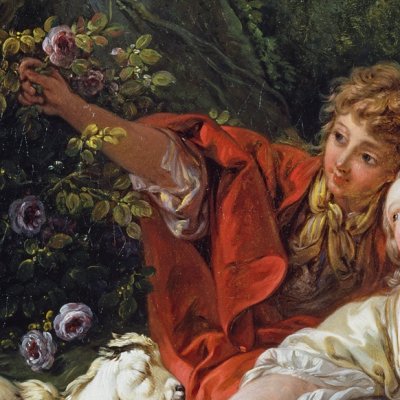 Le repos du berger et de la bergère - Boucher