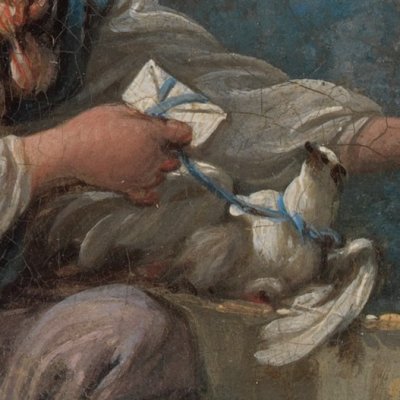 Le départ du courrier (Quatre pastorales) - Boucher
